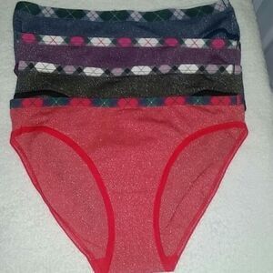 4 Pairs Victorias Secret Panty Lingerie Intimates Underwear 2 Bikini 2 High leg